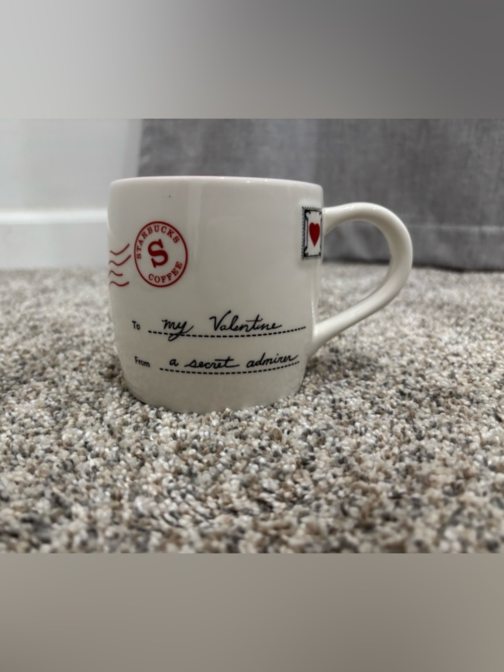 Starbucks "My Valentine Secret Admirer" mug from 2010.